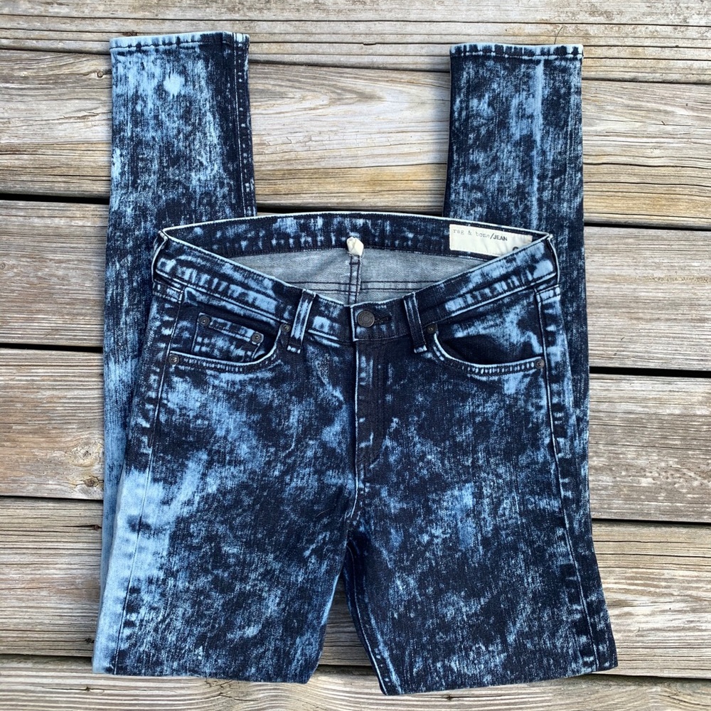 rag & bone acid wash jeans